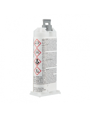 Adesivo epossidico 3M™ Scotch-Weld™ DP760 bicomponente, bianco, ideale per metalli e compositi ad alte temperature.
