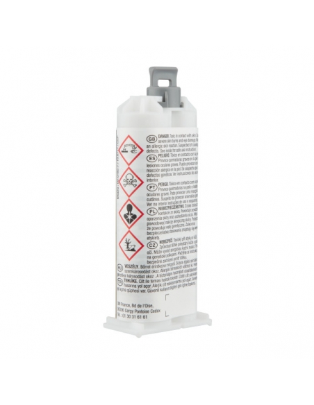 Adesivo epossidico 3M™ Scotch-Weld™ DP760 bicomponente, bianco, ideale per metalli e compositi ad alte temperature.