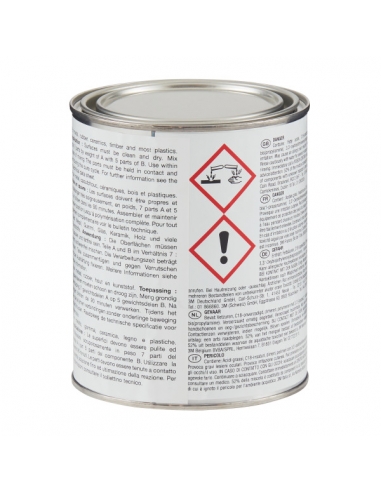Adesivo epossidico 3M™ Scotch-Weld 2216B/A grigio, adatto per metalli, gomme, plastiche, vetro, ceramiche.