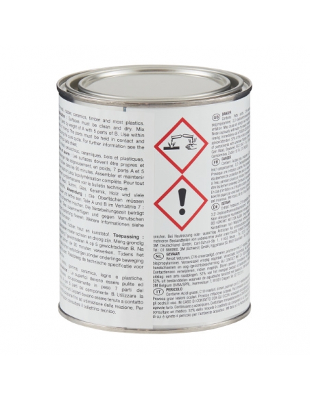 Adesivo epossidico 3M™ Scotch-Weld 2216B/A grigio, adatto per metalli, gomme, plastiche, vetro, ceramiche.