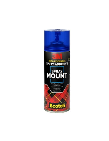 Adesivo, 3M, Spray Mount, bomboletta 400 ml, trasparente, rimovibile, riutilizzabile
