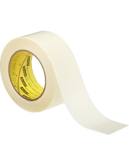 Rotolo 3M™ UHMW Polyethylene Tape 5423 traslucido 508 mm x 16,5 m con supporto in polietilene UHMW-PE e adesivo in gomma-resina.