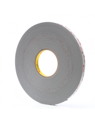 Biadesivo 3M VHB 4941P, grigio, adatto a superfici ad energia superficiale medio-alta.
