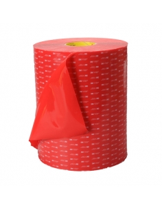 Biadesivo 3M VHB 4905P, trasparente, adatto a substrati ad energia superficiale medio-alta.