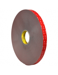 Biadesivo 3M VHB 4991F, grigio, adatto a substrati ad energia superficiale medio-alta.