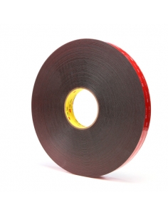 Biadesivo acrilico modificato 3M VHB 5925F, nero, adatto a substrati ad energia superficiale medio-alta.