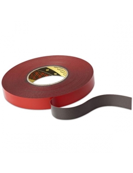 Biadesivo in schiuma acrilica 3M VHB 4655F, grigio, adatto a substrati ad energia superficiale medio-alta.