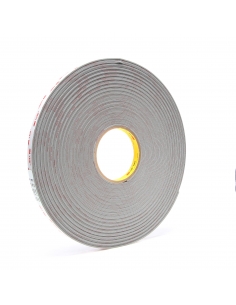 Biadesivo in schiuma 3M VHB 4956P, grigio, adatto a una vasta gamma di substrati.