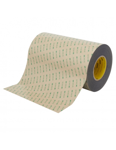 Biadesivo sottile poliestere 3M 93010LE, adatto a materiali come metalli, plastiche, vetro, carta e superfici verniciate.