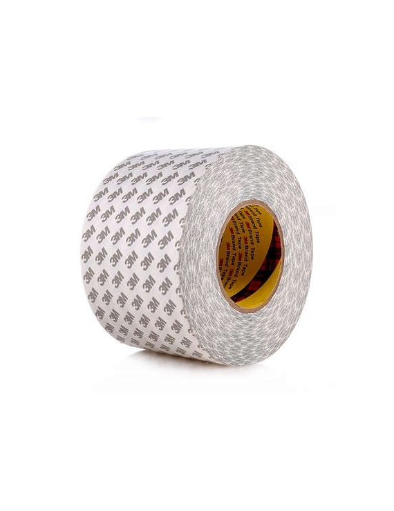 Biadesivo 3M 90775, bianco, 1200 mm x 50 m, adatto a materiali plastici.