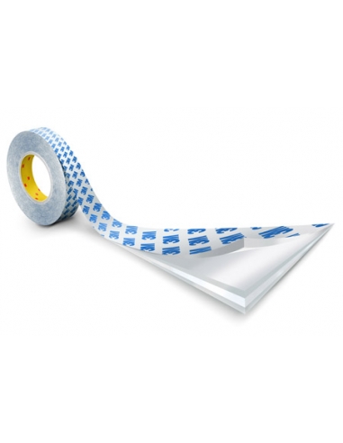 Fogli Biadesivi Sottili 3M 90775.600 mm x 1000 mm, liner in carta bianca.