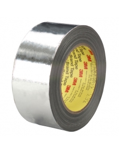 3M 363 914 mm x 33 m, nastro in alluminio e fibra di vetro con adesivo siliconico per protezione dalle alte temperature.