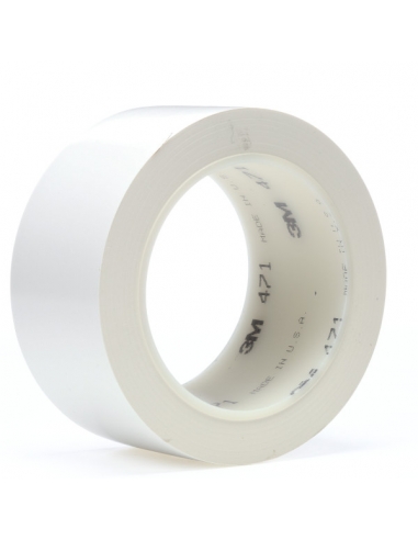 Nastro vinilico 3M 471 bianco, 50 mm x 33 m.