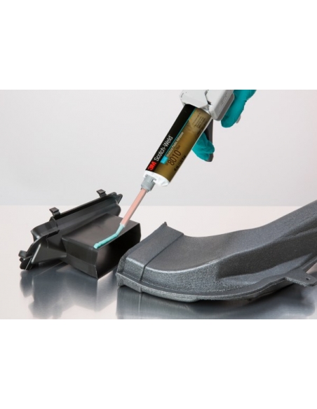 Adesivo acrilico bicomponente 3M DP8010, 45 ml, per PE, PP, teflon e polielifiniche, cartuccia doppia 10:1