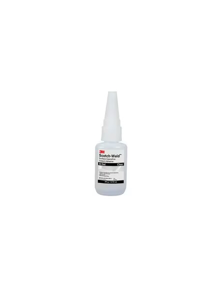 Adesivo istantaneo, 3M, ScotchWeld, boccetta 20 gr, formulazione in gel, tissotropico