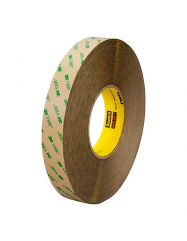 Biadesivo 3M 9473PC in PET, trasparente, 597 mm x 55 m, per ambienti interni ed esterni.