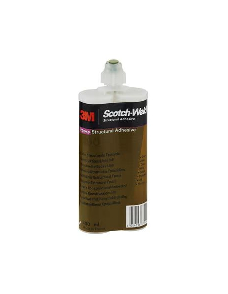Adesivo bicomponente, 3M, DP190, colore Grigio, confezione 400 ml,adesivo epossidico, elevata resistenza a taglio