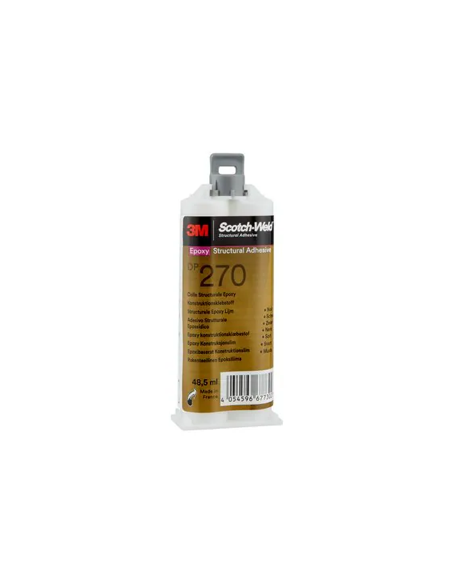 Adesivo bicomponente, 3M, DP270, colore Nero, contenitore 48.5 ml, adesivo isolante epossidico rigido