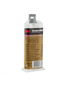 Adesivo bicomponente, 3M, DP490, colore Nero, confezione 50 ml, adesivo epossidico