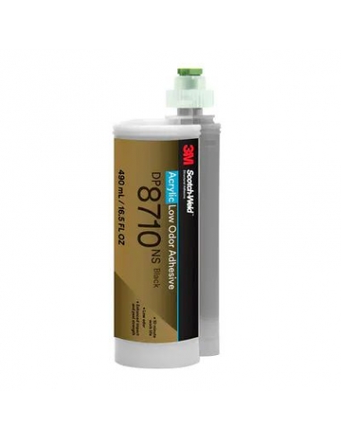 Adesivo acrilico, 3M, Scotch-Weld, contenitore 490 ml, nero, a basso odore
