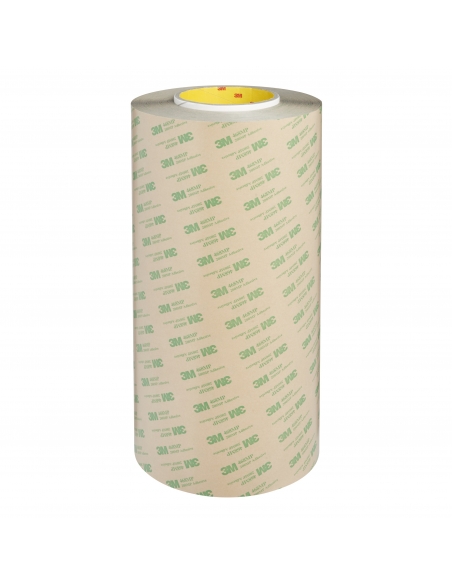 Rotolo di nastro adesivo transfer 3M 468MP, 330 mm x 55 m, adatto a metalli e plastiche.