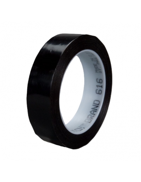 Rotolo 3M™ UPVC Tape 616 rosso rubino traslucido 19 mm x 66 m con supporto in UPVC e adesivo in gomma .