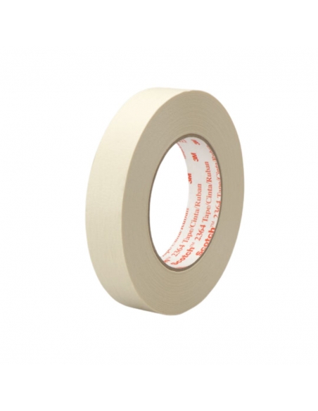 Rotolo 3M™ 301E beige 24 mm x 50 m per mascheratura e verniciatura fino a 100°C.