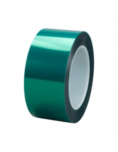Rotolo 3M™ 8992 verde con liner, supporto in poliestere e adesivo siliconico per mascheratura e converting.