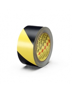 Scotch vinilico 3M™ 5702 giallo e nero a strisce, per segnalazioni di sicurezza.