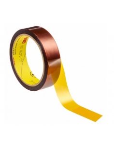 Rotolo 3M™ Low Static Polyimide Film Tape 5419 oro 6,35 mm x 33 m con supporto in poliimmide e adesivo siliconico. 2