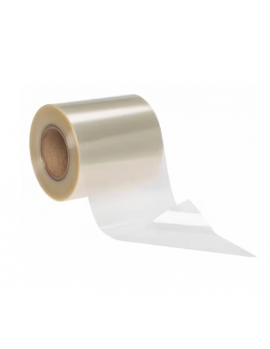 Rotolo 3M™ Clear Polyester Durable Label Material FM01860N trasparente 686 mm x 508 m con frontale e liner in poliestere.