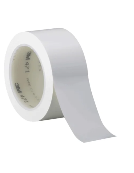 Rotolo 3M™ 471 nastro adesivo in vinile bianco da 1200 mm x 33 m.