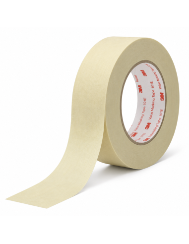 3M 301E Performance Masking Tape color camoscio 18 mm x 50 m in carta crespata con adesivo gomma-resina.