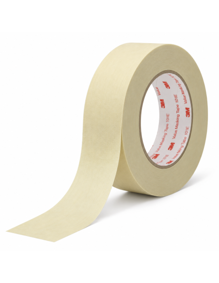 3M 301E Performance Masking Tape color camoscio 18 mm x 50 m in carta crespata con adesivo gomma-resina.