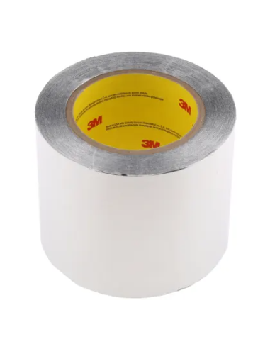 3M Aluminum Foil Tape 425 102 mm x 55 m, nastro in alluminio con adesivo acrilico per sigillatura e riflessione termica.
