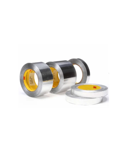 3M Aluminum Foil Tape 425 19 mm x 55 m, nastro adesivo in alluminio con adesivo acrilico per sigillatura e riflessione termica.