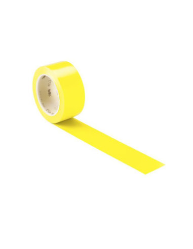 3M Nastro in vinile 764i Giallo 1200 mm x 33 m, con adesivo in gomma per marcatura di pareti e tubazioni.